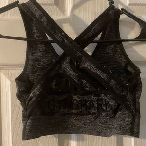 Gymshark sports bra multi camo black size S